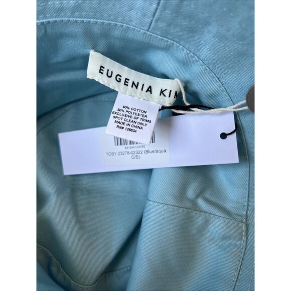 Eugenia Kim OS Toby Bucket Hat Blue White Cotton Blend Packable NWT/ Great gift